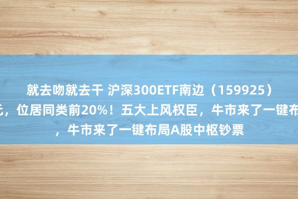 就去吻就去干 沪深300ETF南边（159925）成交额4.13亿元，位居同类前20%！五大上风权臣，牛市来了一键布局A股中枢钞票