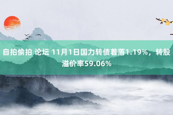 自拍偷拍 论坛 11月1日国力转债着落1.19%，转股溢价率59.06%