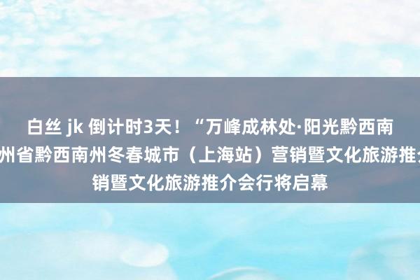 白丝 jk 倒计时3天！“万峰成林处·阳光黔西南”——2024贵州省黔西南州冬春城市（上海站）营销暨文化旅游推介会行将启幕