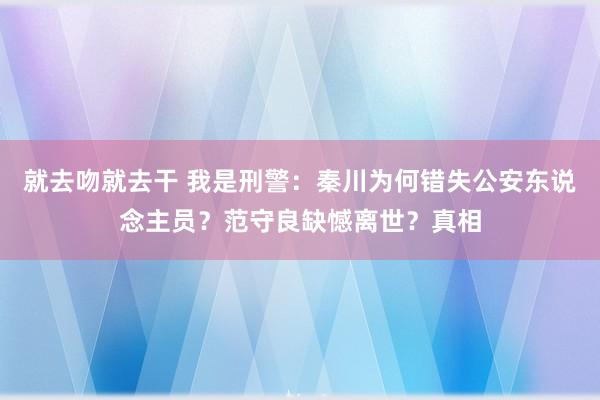 就去吻就去干 我是刑警：秦川为何错失公安东说念主员？范守良缺憾离世？真相