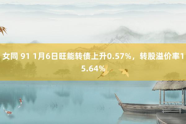 女同 91 1月6日旺能转债上升0.57%，转股溢价率15.64%