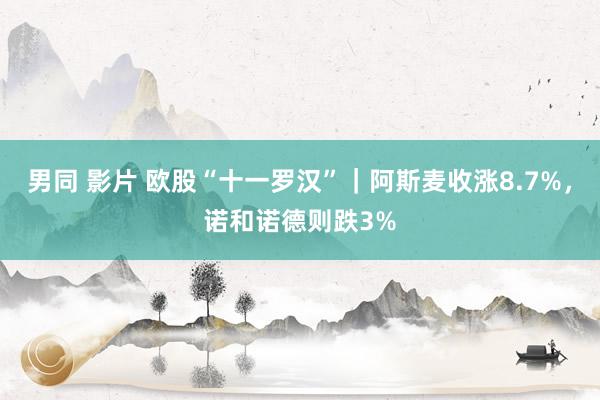 男同 影片 欧股“十一罗汉”｜阿斯麦收涨8.7%，诺和诺德则跌3%