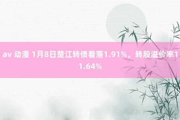 av 动漫 1月8日楚江转债着落1.91%，转股溢价率11.64%