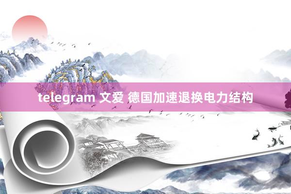 telegram 文爱 德国加速退换电力结构