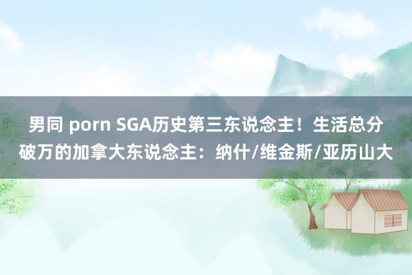 男同 porn SGA历史第三东说念主！生活总分破万的加拿大东说念主：纳什/维金斯/亚历山大